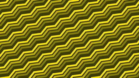 Black yellow background texture pattern, wavy retro groovy geometric zig zag Stock Footage 296288108