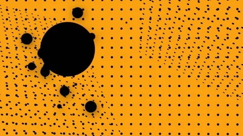 Black yellow dots background animated. Stock Footage 49669723