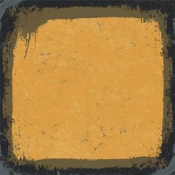 Black-yellow grunge frame. vector, eps10 Illustrazione stock