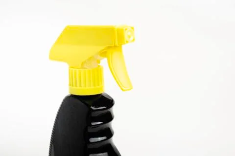 Black &amp; Yellow Liquid Spray Dispenser Bottle Stock Photos