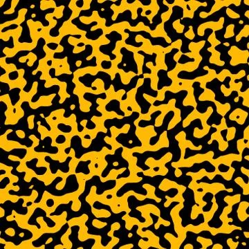 Black yellow paint splashed - abstract orange background - simple graphic Stock Illustration