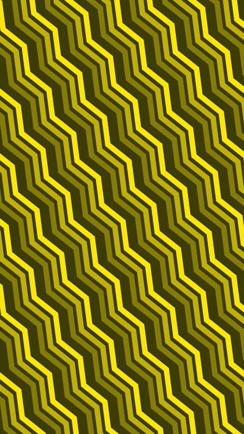 Black Yellow Texture Wavy Retro Groovy Zig Zag Seamless Pattern Vertical Video stock 310352169