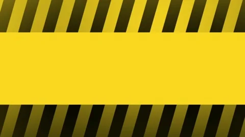 Black yellow warning line, 4k background video Video stock 277686509