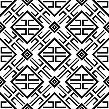 Black zig zag geometric pattern  Stock Illustration
