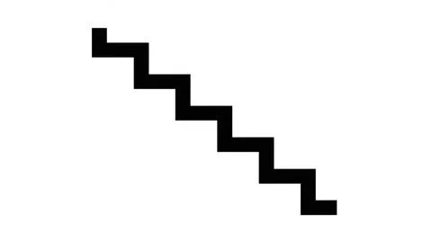 Black zigzag line on white background Illustrazione stock