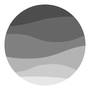 Black zigzag wave line flat vector illustration. Aque graphic, abstract backg Stock Illustration