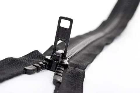 Black zipper Stock Photos