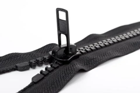 Black zipper Stock Photos