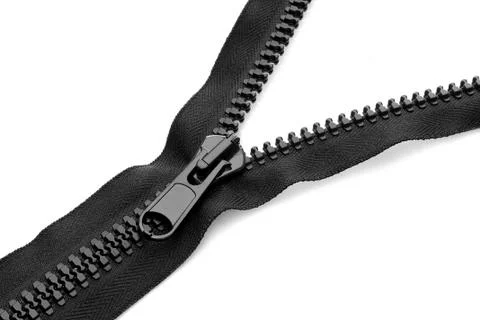 Black zipper Stock Photos