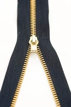 A black zipper Stock Photos