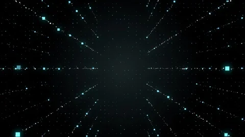 Black zoom in moving backdrop with sparkling abstract geometric star patterns. Stock Footage 116137774