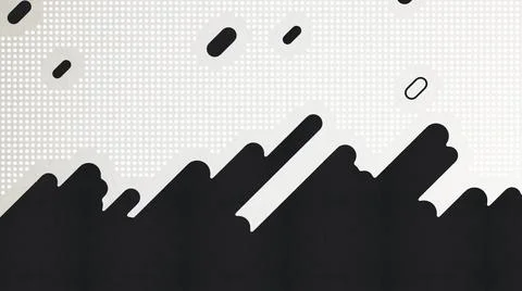 Black&amp;amp;white poster Illustrazione stock