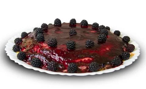 Blackberry cake Foto stock