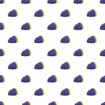 Blackberry fruit seamless pattern design for food packaging Stock Illustration