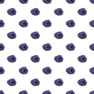 Blackberry fruit seamless pattern repeating background design Stock Illustration