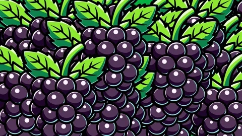 Blackberry Fruit Transition on Green Screen – Closing and Opening Animation Stock Footage 320204234