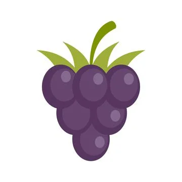 Blackberry icon flat isolated vector Illustrazione stock