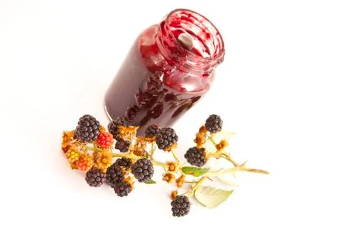 Blackberry jam Foto stock