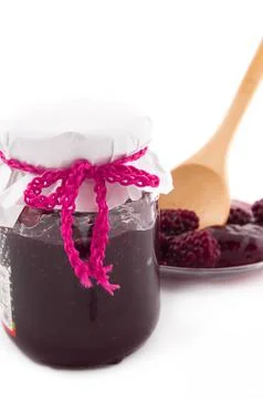 Blackberry jam Stock Photos