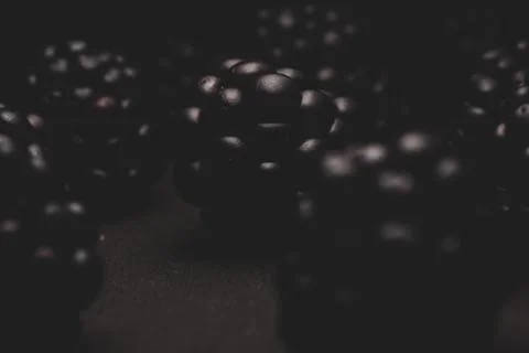 Blackberry Macro close up Stock Photos
