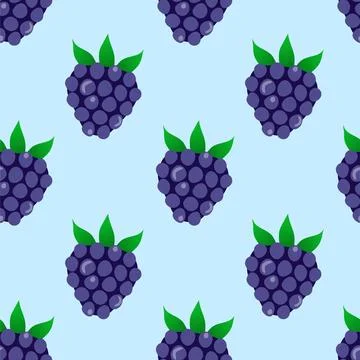 Blackberry pattern Stock Illustration