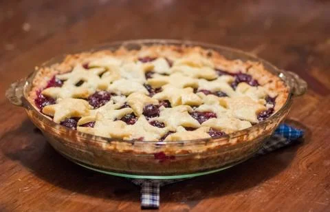 Blackberry pie Stock Photos