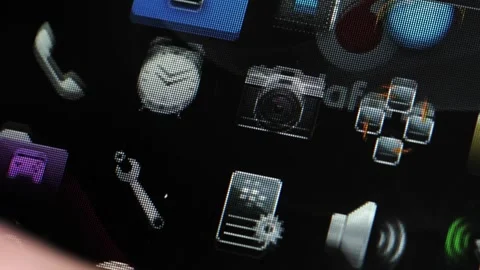 BlackBerry Settings Menu Scrolling Close Up 動画素材 323376413