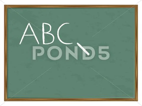 Blackboard abc Stock Illustration
