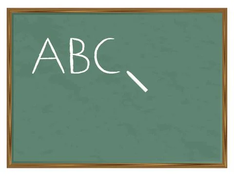 Blackboard abc Stock Illustration