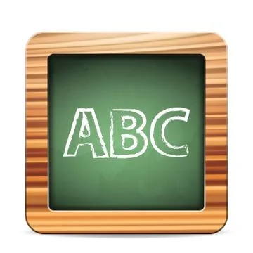 Blackboard ABC Stock Illustration