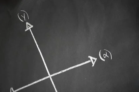 Blackboard and equations Stock Photos