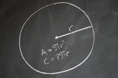Blackboard and equations Stock Photos