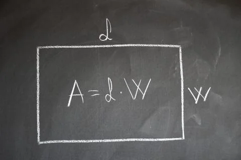 Blackboard and equations Stock Photos