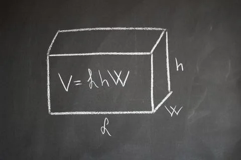 Blackboard and equations Stock Photos