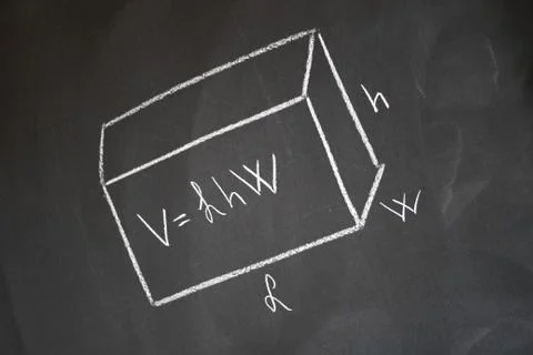 Blackboard and equations Stock Photos