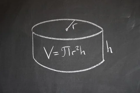 Blackboard and equations Stock Photos