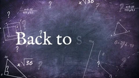 A blackboard and text Back to school Vídeo Stock 295581624