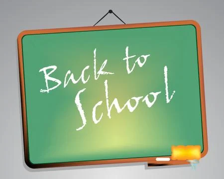 Blackboard. back to school Stock Illustration