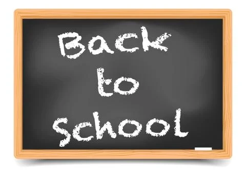 Blackboard back to school Stock Illustration