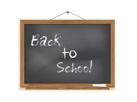 Blackboard back to school Stock Illustration