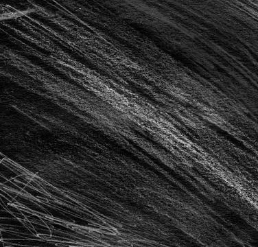 Blackboard Background with White Chalk Scribbles and Artistic Texture for C.. Stock Photos