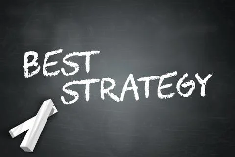 Blackboard Best Strategy Stock Illustration