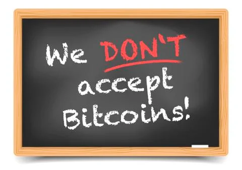 Blackboard bitcoin Stock Illustration