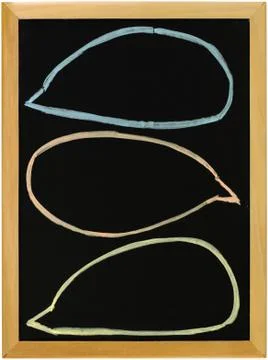 Blackboard  bubble Stock Photos