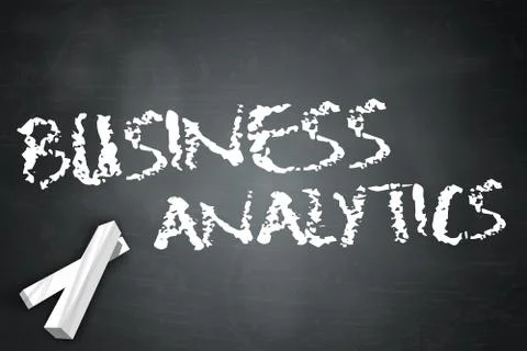 Blackboard business analytics Stock Illustration