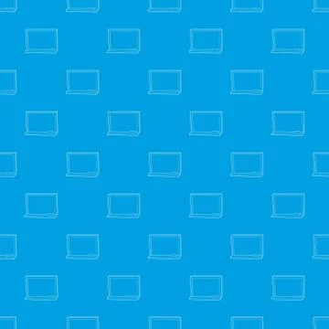 Blackboard with chalk pattern vector seamless blue Illustrazione stock