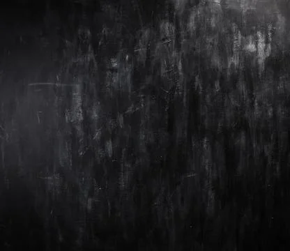 Blackboard / chalkboard texture. Empty blank black chalkboard with chalk trac Stock Photos