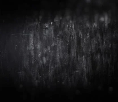 Blackboard / chalkboard texture. Empty blank black chalkboard with chalk trac Stock Photos