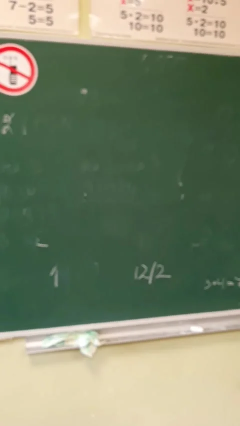 A blackboard in a classroom Stock Footage 298306905