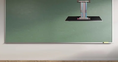 Blackboard / Classroom Virtual Set Background for Green Screens Video stock 74566739